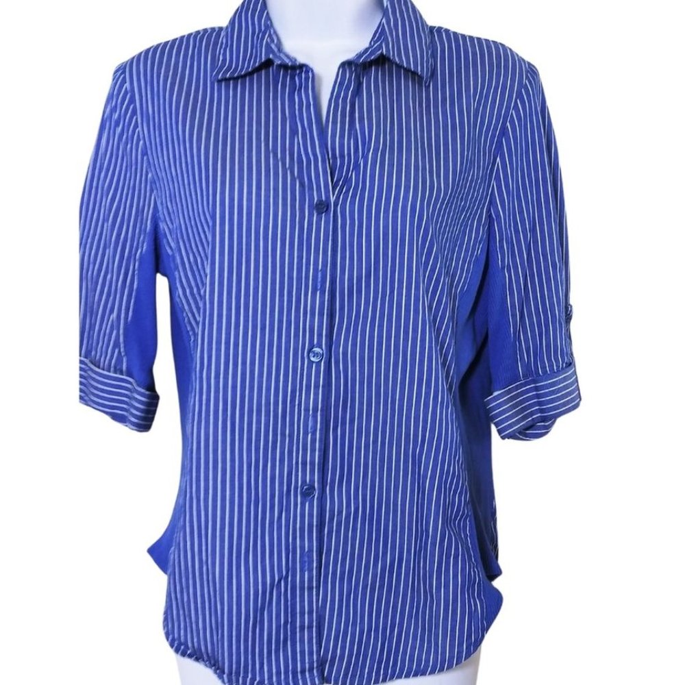 HESTER & ORCHARD BLOUSE TOP WITH STRIPES